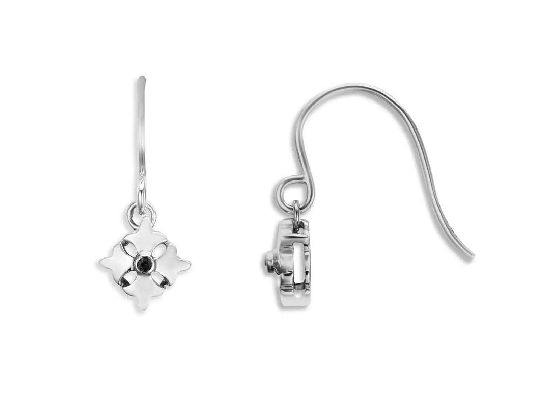 Single Logo Drop Earring