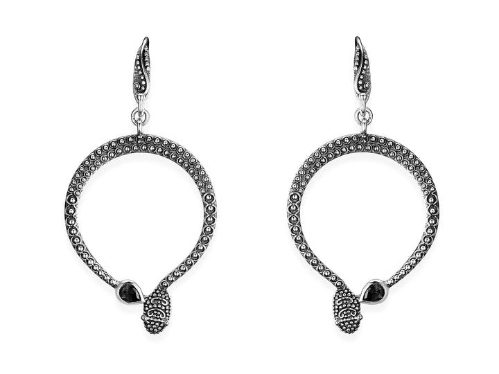 Small Sophia Snake Hoop Earrings