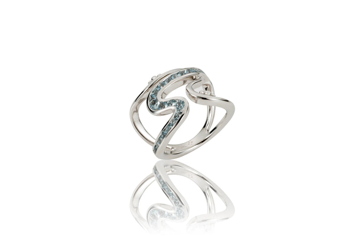 Channel Swirl Ring