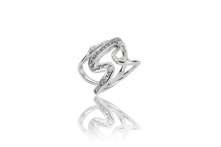 Channel Swirl Ring